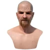 Halloween Old Man Mask Latex Cosplay Cover Masker Huvudbonader