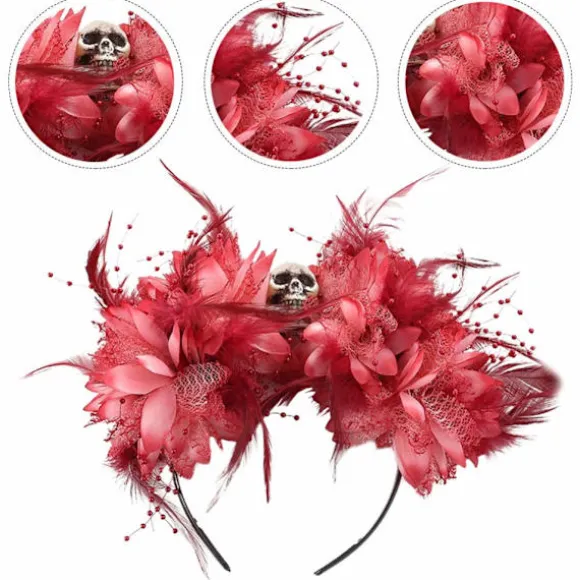 Halloween Pandebånd Blomsterkranie Dag for de Døde
