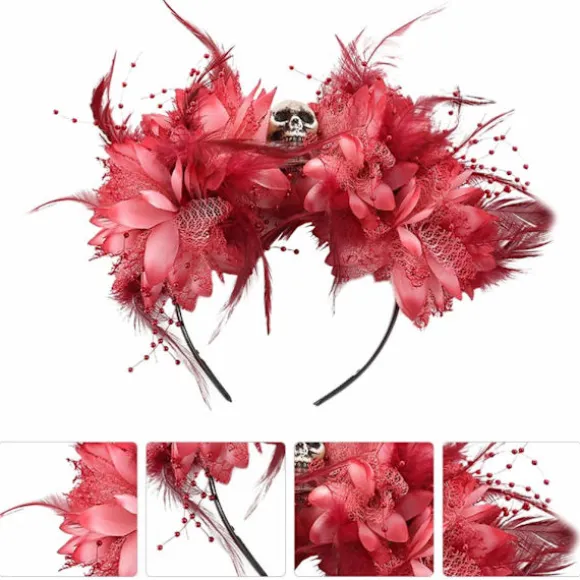 Halloween Pandebånd Blomsterkranie Dag for de Døde