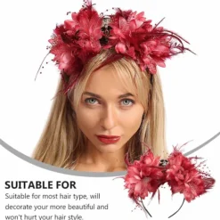 Halloween Pandebånd Blomsterkranie Dag for de Døde