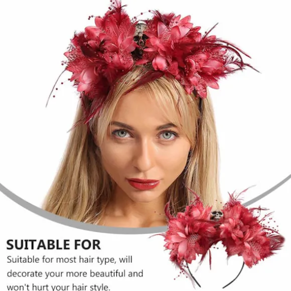 Halloween Pandebånd Blomsterkranie Dag for de Døde