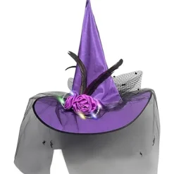 Halloween Party Heksehat - Transparent Spids Hat - Cosplay Tilbehør - Unik Heksehat