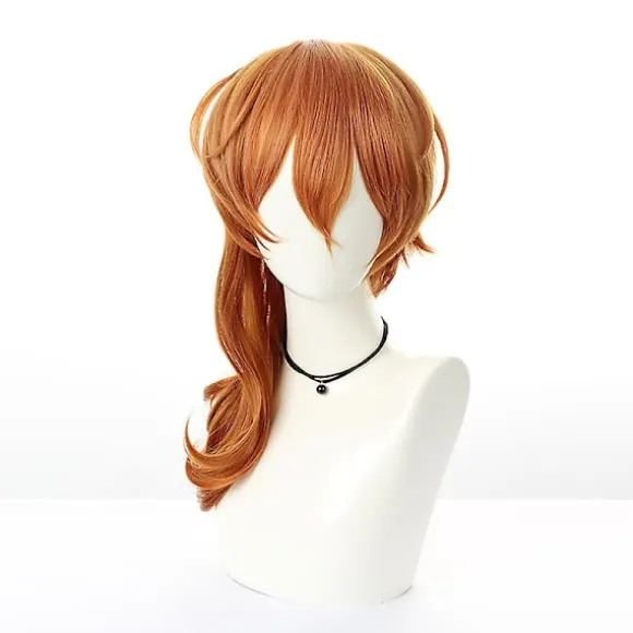 Halloween Paryk Bungou Stray Dogs Cosplay Nakahara Chuuya Paryk Anime Mænd 20 Tommer Hår Julefest Varmebestandige Syntetiske Parykker + Gratis Hætte | Fyndiq