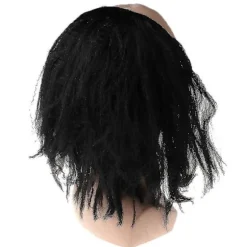 Halloween Parykker Skaldet Hår Maskerade Kostumefest Sjov Cosplay Rekvisitter Sort/Hvid