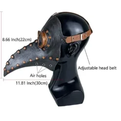 Halloween pest lang næb doktor bal maske cosplay rekvisit gave steampunk pest doktor næb maske lang næse V