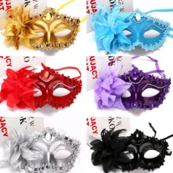 Halloween Princess Maske Stor Lily Maske Prinsesse Kjole Maske BK 20*10*10