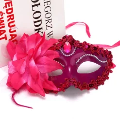 Halloween Princess Maske Stor Lily Maske Prinsesse Kjole Maske BK 20*10*10