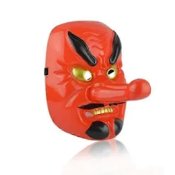 Halloween Rød Tengu Maske Party cosplay maske