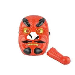 Halloween Rød Tengu Maske Party cosplay maske