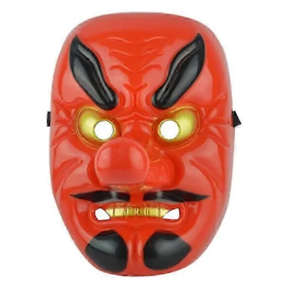 Halloween Rød Tengu Maske Party cosplay maske