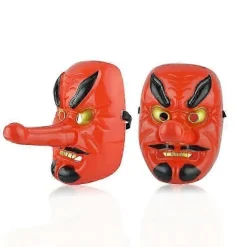Halloween Rød Tengu Maske Party cosplay maske