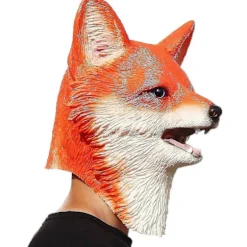 Halloween Ræv Latex Hovedmaske
