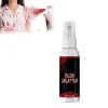 Halloween SFX Makeup Kit Zombie Vampire Skin Wax Falsk Blod Gel Ar Vand Blod Spray Svamp Sølv Skraber Cosplay