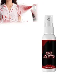 Halloween SFX Makeup Kit Zombie Vampire Skin Wax Falsk Blod Gel Ar Vand Blod Spray Svamp Sølv Skraber Cosplay