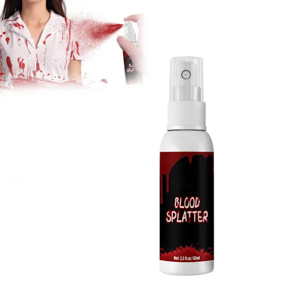 Halloween SFX Makeup Kit Zombie Vampire Skin Wax Falsk Blod Gel Ar Vand Blod Spray Svamp Sølv Skraber Cosplay