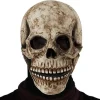 Halloween Skelet Maske, Uhyggelig Halloween Fuld Hoved Skalle Maske med Bevægelig Kæbe, 3D Halloween Masker til Mænd Cosplay Universal Voksenstørrelse | Fyndiq