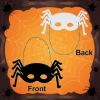 Halloween Skrabepapir Masker, [48 stykker] Festgaver & Spil til Børn, Halloween Hobby, Sjovt Legetøj til Børn & Voksne Inklusive Flagermus, Græskar