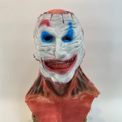Halloween skræmmende dobbeltlags bevægelig lædermaske 1 stk.