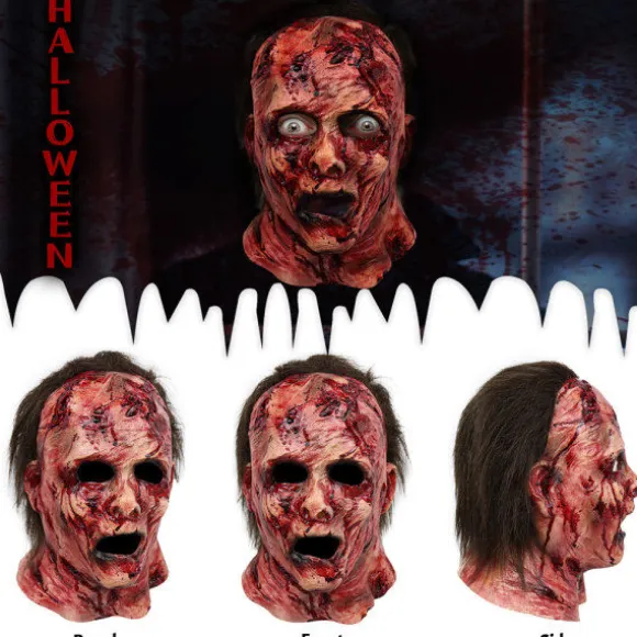 Halloween Skræmmende Maske, Blodig Maske Halloween Skull Maske B