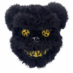 Halloween Skræmmende Maske Bjørnehoved Kanin Maske Blodig Plys Hoved Maske Cosplay Kostume Rekvisitter Halloween Fest