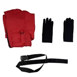 Halloween Squid Game Rollespils Bodysuit Cosplay Kostumesæt - HZ Rose Red + Rund Maske Rose Red + Rund Maske rose red + round mask 140cm