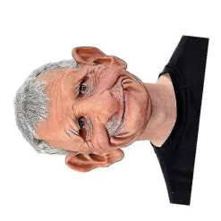 Halloween Store Ører Gammel Mand Maske Skræmmende Mand Hovedbeklædning Helmaske Cosplay Festrekvisit
