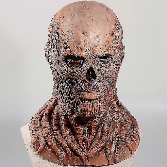 Halloween Stranger Things Sæson 4 Vecna Cosplay Maske Hovedbeklædning Voksne Gyser Dæmon Monster Djævel Latex Maske Kostumefest RekvisitterCJY