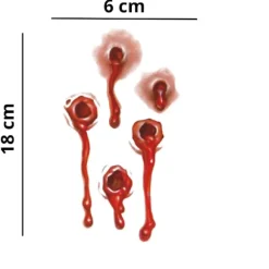 Halloween Tattoo Bloody Bullets 2-Pack