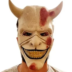 Halloween The Black Phone Horrorfilm Latex Maske The Grabber Maske Cosplay Kostume Voksen Skræmmende Festrekvisit Fancy Udklædning White