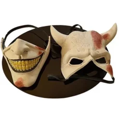 Halloween The Black Phone Horrorfilm Latex Maske The Grabber Maske Cosplay Kostume Voksen Skræmmende Festrekvisit Fancy Udklædning White