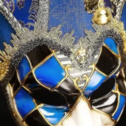 Halloween-festmaske, Venedig Karnevalsmaske, Jule Cosplay Maske BLUE
