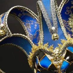 Halloween-festmaske, Venedig Karnevalsmaske, Jule Cosplay Maske BLUE