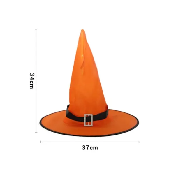 Halloweenhat Heksehat Hue Glødetråd Halloween Heksekostume Tilbehør til Halloweenfest Fest Mode Prom Cosplay grøn