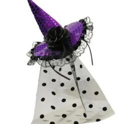 Halloween-hovedbeklædning Heksehat Hårbånd-FO- Purple