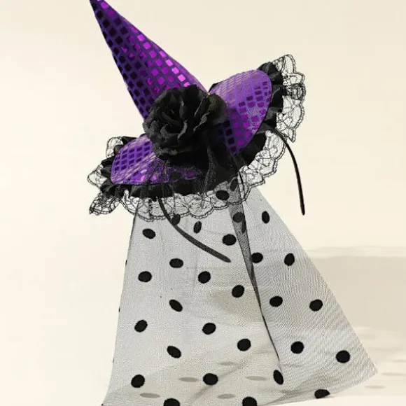 Halloween-hovedbeklædning Heksehat Hårbånd-FO- Purple