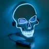 Halloween-maske LED, dødningehovedmaske, ufarlig LED-maske med 3 blink