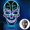 Halloween-maske, LED-maske med 3 blinkende tilstande kraniemaske til børn