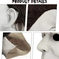 Halloween-maske Michael Myers rædsel cosplay-maske rædselsmaske (YSJ)