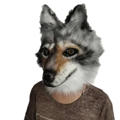 Halloweenmaske sceneoptræden rekvisitter ulv hund cos udklædning