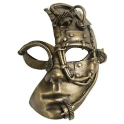 Halv-ansigt Steampunk Mask - Disfrazzes - One size - Multicolor