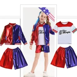 Harley Quinn Kostume til Kvinder | Joker Pige Cosplay Halloween Fest Outfit & Cosplay-bat-L L bat