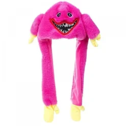 Hat med ører der bevæger sig, hoppende hat, sjov plys hat, kostume