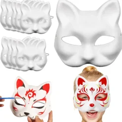 /Hc/10-pak - DIY Kattemaske / Therian Maske