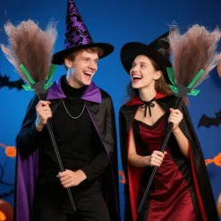 Heksekoste Mesh Dekoration til Halloween Fester og Håndlavede Projekter