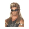 Herre Dog The Bounty Hunter Blond Paryk Tv Fancy Dress Kostume Tilbehør