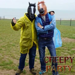 Heste Maske Realistisk Dyr Fuld Hoved Latex Maske, Halloween Karneval