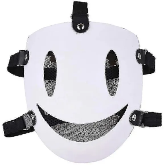 High-rise Invasion Sniper Cosplay Maske Anime Tenkuu Shinpan Yuka Makoto Hvidt Smil Maske Til Halloweenfest