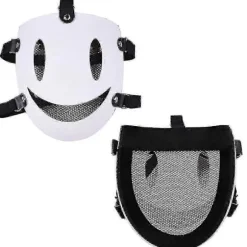 High-rise Invasion Sniper Cosplay Maske Anime Tenkuu Shinpan Yuka Makoto Hvidt Smil Maske Til Halloweenfest