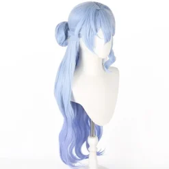 Himmelblå Cosplay Paryk - Højtemperaturfiber, Justerbar, Anime Rollespil