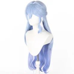 Himmelblå Cosplay Paryk - Højtemperaturfiber, Justerbar, Anime Rollespil